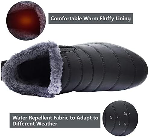 JOINFREE Winter Snow Boots for Women Men Anti-Skid House Shoes Ankle Boots Indoor Outdoor