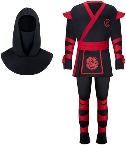 Spooktacular Creations Men Ninja Costume, Halloween Costume Adult Ninja for Halloween Cosplay Party