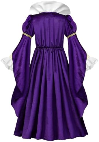 Relibeauty Queen Elizabeth Costume for Girls Dress Renaissance Medieval