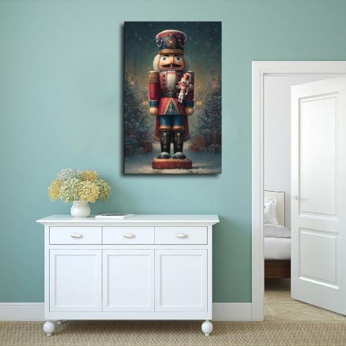 JDBeehpy Big &Small Nutcracker Soldier Framed Canvas Prints24x36inch