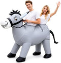 2 Person Donkey Inflatable Costume for Adults Halloween Ride On Outfit
