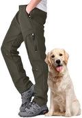 Men's hiking Snow Pants Skiing Winter Insulated Fleece lined Outdoor Water Repellent camping,walking,fishing