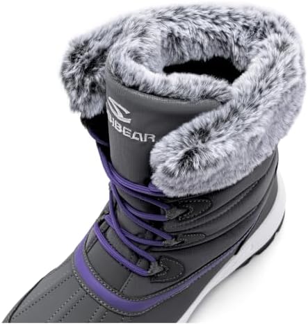 HOBIBEAR Women's Winter Snow Boots Warm Faux Fur