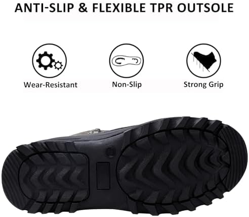 riemot Waterproof Insulated Winter Snow Boots for Men and Women
