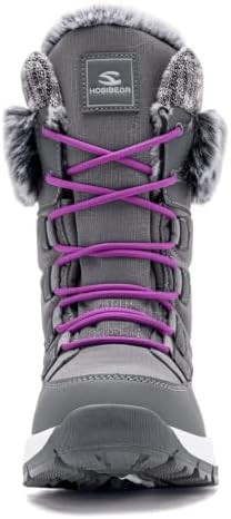 HOBIBEAR Women's Winter Snow Boots Waterproof Warm Mid Calf Lightweight