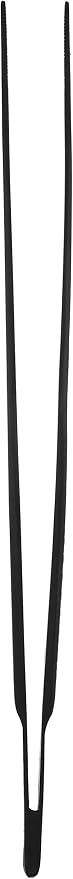 Mercer Culinary 18-8 Stainless Steel Precision Plus Chef Plating Tong, Offset, 6-1/2 Inch Tip, Matte Black
