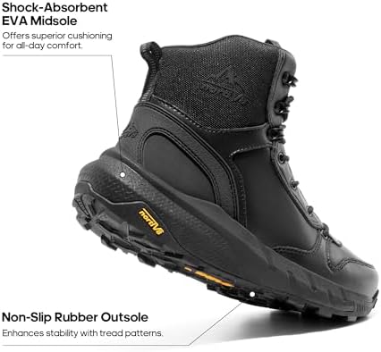 NORTIV 8 Men's Military Tactical Boot Zipper Lightweight