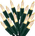 BrizLabs Clear Christmas Lights, 50 Count Warm White Incandescent Lights