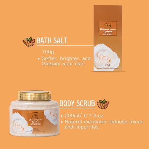 9Pcs Vanilla Spa Gifts for Mom, Birthday Gifts, Spa Gift Baskets for Women