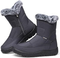SHIBEVER Women's Winter Snow Boots: Waterproof Fur-Lined Ankle Booties