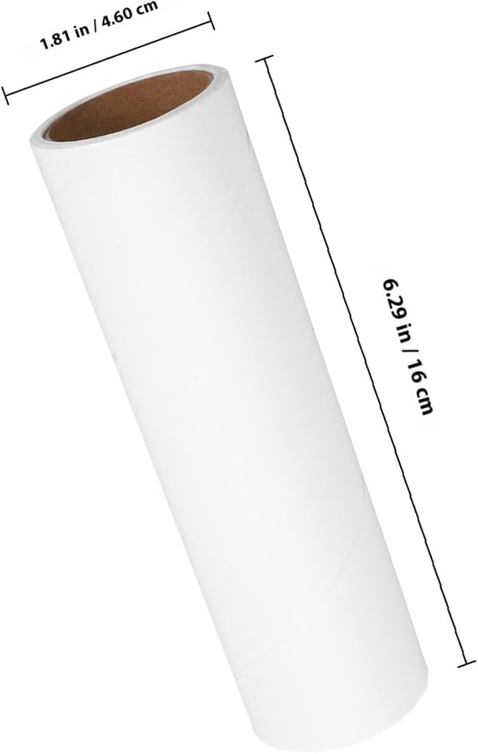 Sticky Roller Lint Roller Replacement Refills 10 Rolls 38mm Core Adhesive Tape for Pet Hair Removal, Upholstery, Carpet, and Car Seats, Heavy-Duty Sticky Tape for Household Use