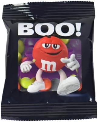 M&M'S Halloween Milk Chocolate Candy Party Favors, BOO Design, Set of 30