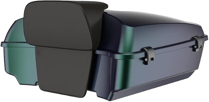Advanblack Road Glide Tour Trunk Pack Snake Venom Chopped Tour Trunk Pack Backrest Pad for '97-'25 Harley Touring Road King Street Glide Electra Glide CVO models