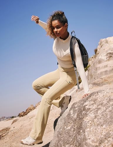 Fleece Lined Leggings Women Waterproof Hiking Pants Thermal Warm
