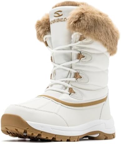 HOBIBEAR Women's Winter Snow Boots Warm Faux Fur