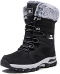 HOBIBEAR Women's Mid-Calf Faux Fur Snow Boots, Water-Resistant Winter Boots