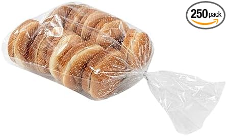 Restaurantware Bag Tek 11 Inch x 20 Inch Bread Bags 250 With Wicket Dispenser Bread Loaf Bags - Micro Perforated Freezer Safe Clear Plastic Baguette Bags Disposable