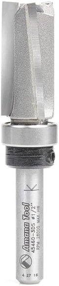 Amana Tool - 45460-3DS Carbide Tipped Down Shear Face Plunge Template 1/2 Dia x 1 4 In