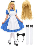 Blue Princess Storybook Character Cosplay, Adult Womens Halloween Costumes