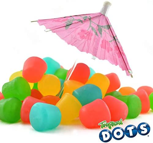 DOTS Gummy Candy, Tropical Flavors, 2.2oz Box (Pack of 24)