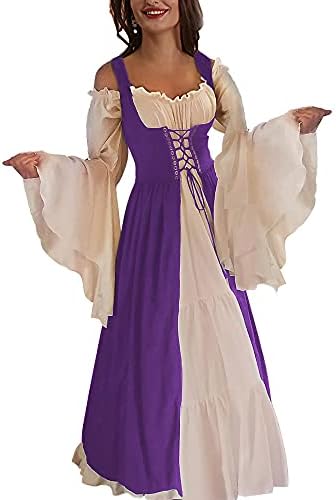 ABaoWedding Womens's Medieval Renaissance Costume Cosplay Over Dress