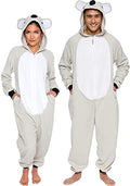 Funziez! Slim Fit Adult Onesie - Animal Costume - Plush Unisex Halloween One Piece Cosplay Suit for Women and Men