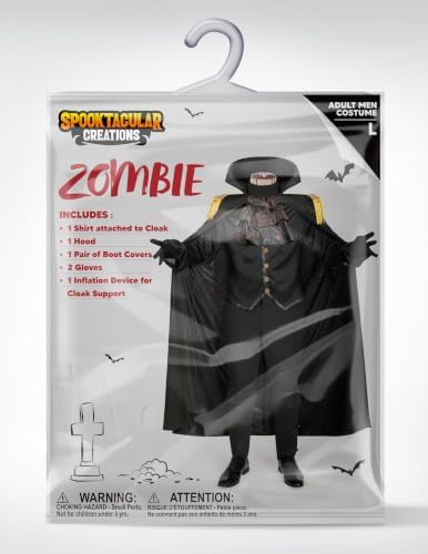 Spooktacular Creations Halloween Headless Horseman Costume, Black Headless Cape, Mens Halloween Costumes for 2026