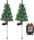 6PCS Solar Christmas Tree Garden Stake Lights Waterproof Christmas Decorations Tree Lights Outdoor Xmas Tree Light Christmas décor Pathway Lights Patio Yard（6PCS）