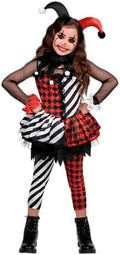 Spooktacular Creations Girls Clown Costume, Halloween Evil Clown Costume, Jester Dress for Girls Halloween