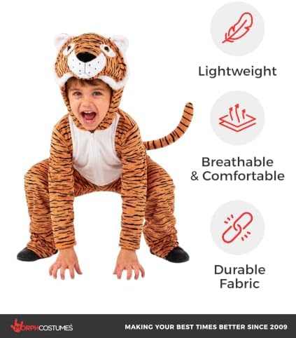fun shack Tiger Costume Kids, Halloween Costumes for Kids