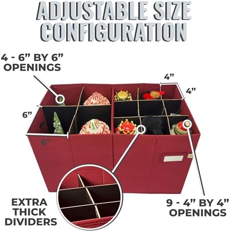 612 Vermont Tall Nutcracker and Figurine Storage Box, 17"H x 26"L x 13.5"D