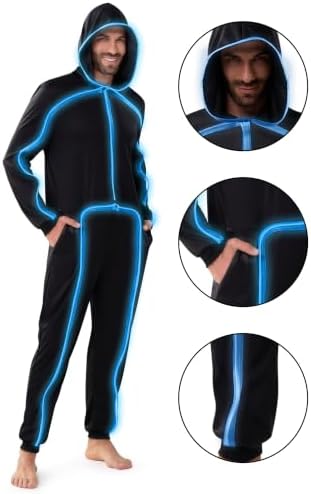Spooktacular Creations Halloween Costume Adult Glow in the Dark Costume Men