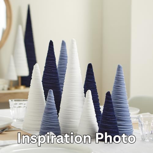 Your Heart's Content Slate Blue Velvet Trees Set of 3 (Slate Blue)