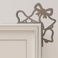 Christmas Door Topper Holiday Home Decor Funny Snowman Santa Claus Top Door Frame Corner Sign Decorations, Windows Walls DIY Craft for Christmas Party Ornament (F)