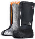 FREE SOLDIER Men's Warm Snow Boots Waterproof Tall Insulated Winter Boots Removable Liner with 3M Thinsulate