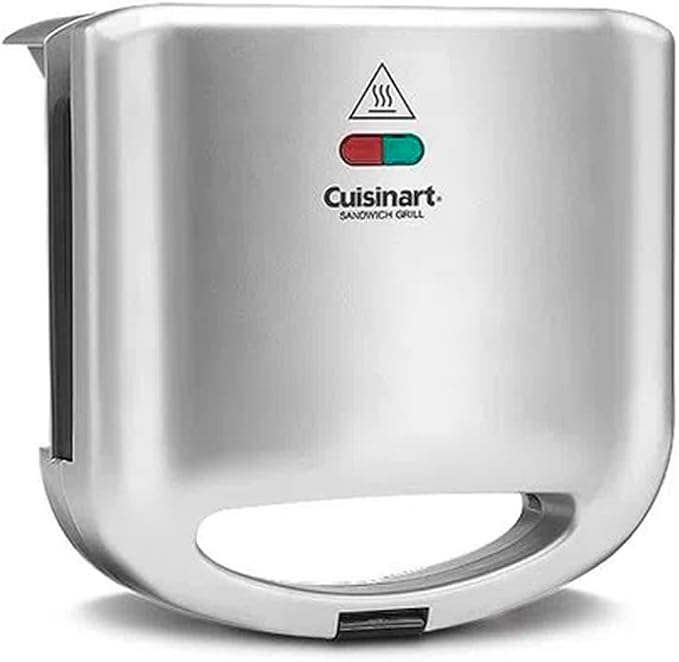 Cuisinart Sandwich Grill, Silver, WM-SW2N1NAS