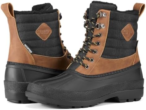 Men's Snow Boots, Insulated Waterproof Winter Duck Boots