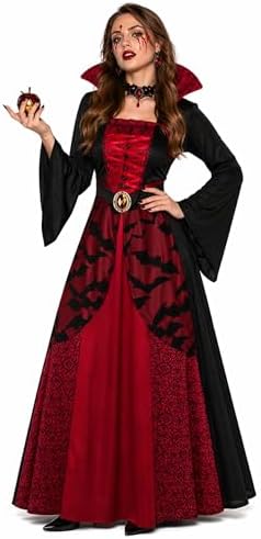 Vampire Costume for Women Gothic Vampire Witch Dress Halloween Adult