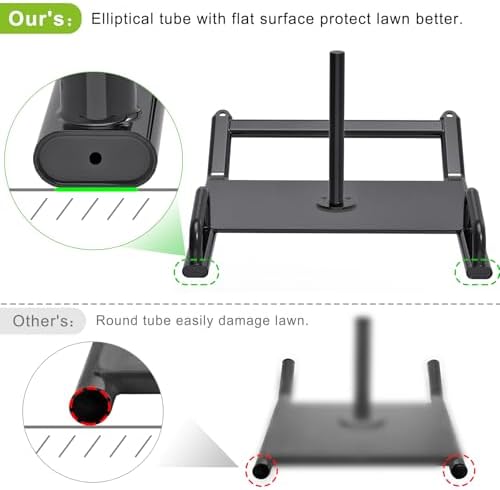 Dolibest Weight Sled, Fitness Sled, Workout Sled for Fitness Strength Training and Speed Improvement, Push-Pull Prowler Training, Suitable for 1-2" Weight Plates, Black