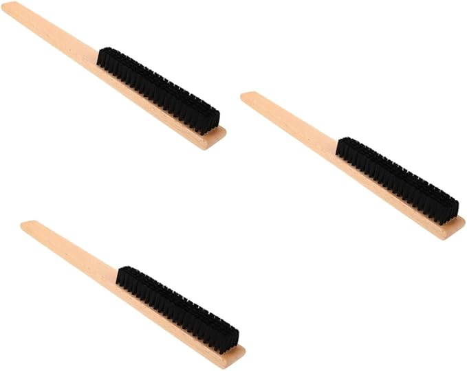 Ipetboom 3pcs Clothing Bristle Brush Handle for Household Cleaning Lint Tool for Clothes Pet Hair and Hard Reach Areas Versatile Scrubbing Brush for Home Use
