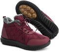 SHIBEVER Winter Snow for Boots Women: Warm Ankle Boots Non-Slip Traction