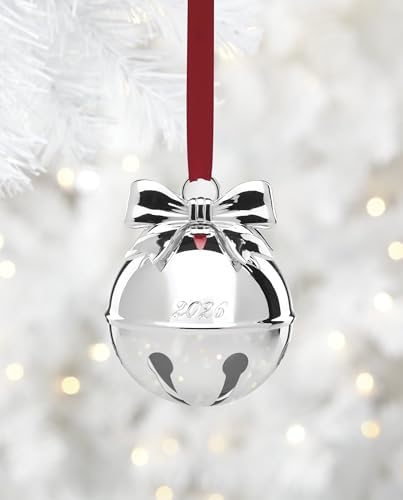 Lenox 2026 Jingle Bell Silverplate Ornament