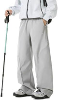 Men's Water-Repellent Ski Snow Hiking Pants Baggy Straight Leg