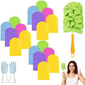 Chenille Microfiber Duster, 360° Reusable Fleece Duster Refills, Chenille Microfiber Dust Duster with Removable Washable Cloth Covers, for Ceiling Blinds Shelf Furniture (18set)