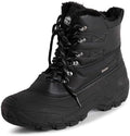 POLAR Mens Waterproof Outsole Deep Tread Fully Faux Fur Lined Winter Durable Snow Boots