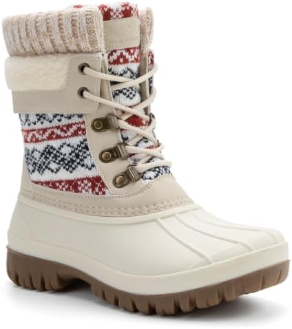 ALEADER Womens Winter Snow Boots | Waterproof Shell | Duck Boots