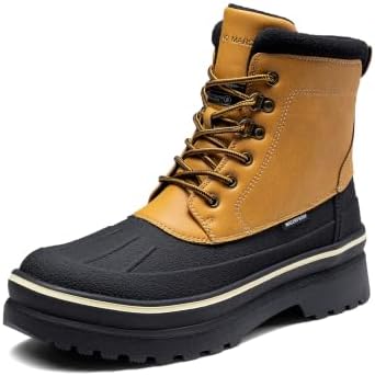 Bruno Marc Men's Insulated Waterproof Snow Boots