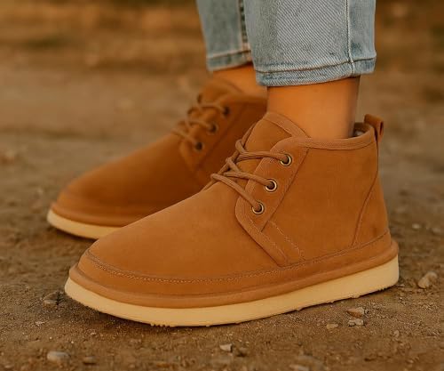 Project Cloud 100% Genuine Leather Ankle Boots for Women Chukka Booties