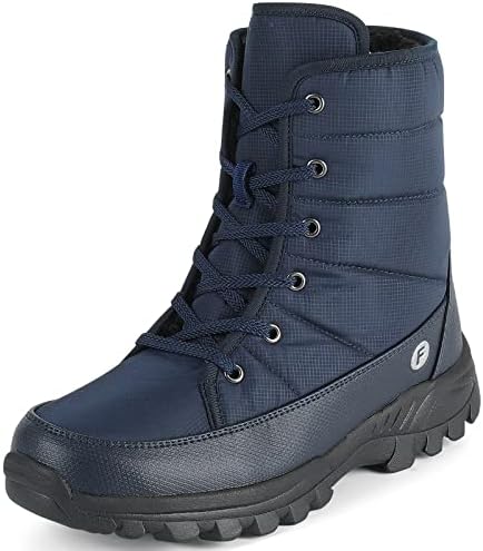 Men's Warm Winter Snow Boots Unisex Shoes Outdoor Anti-Slip Lightweight Cold Weather Boots