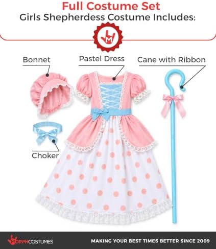 Morph Costume Pastel Shepherdess Dress Costume Girls